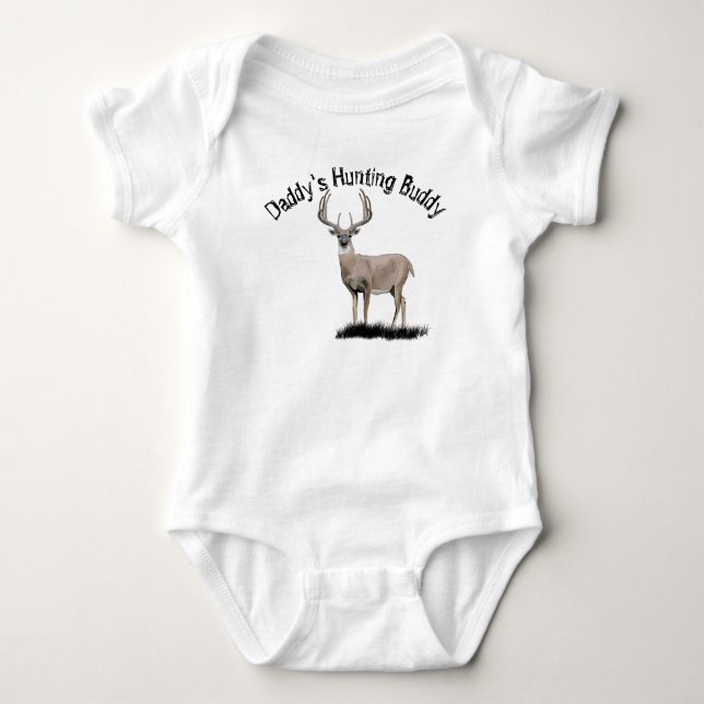 Body Para Bebé Deer Hunting Buddy (Anverso)