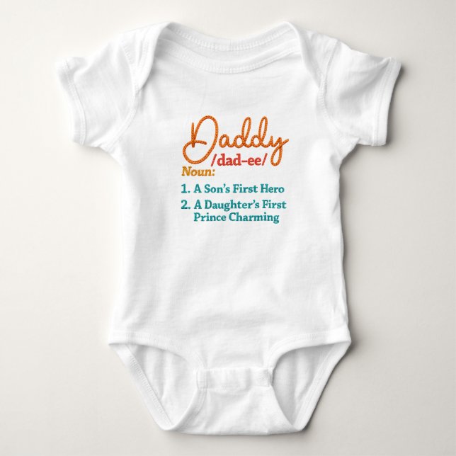 Body Para Bebé Definición de Papá (Anverso)