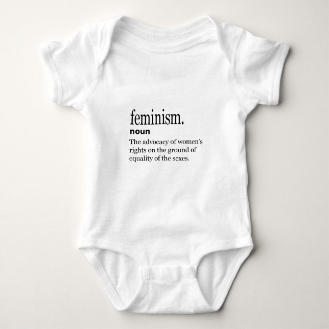 Body Para Bebé definición del feminismo (Anverso)