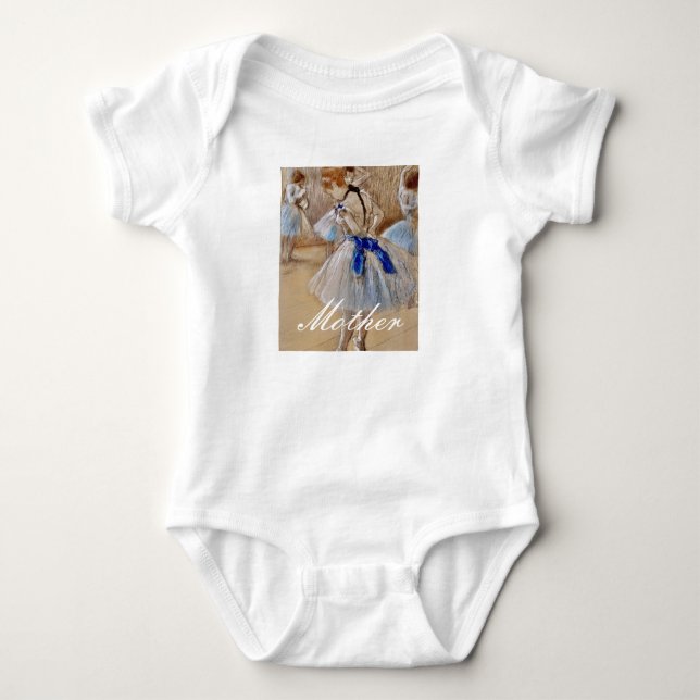 Body Para Bebé Degas Dancer Con Cinta Azul (Anverso)