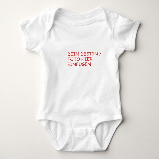 Body Para Bebé DEIN DESIGN/TEXT/FOTO Baby Strampler Babybodies (Anverso)