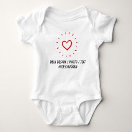 Body Para Bebé DEIN DESIGN/TEXT/FOTO-HERZ Kinderkörper