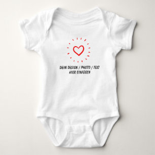 Body Para Bebé DEIN DISEÑO/TEXTO/FOTO Bebés cardíacos