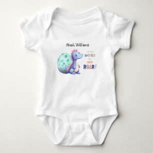 Body Para Bebé ¡Deja que el mundo escuche tu rugido! Dino de acua