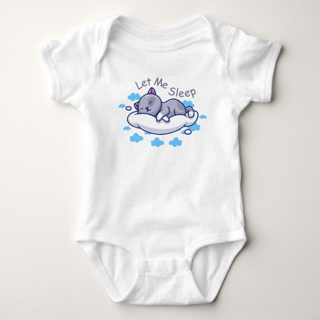 Body Para Bebé Déjame dormir  (Anverso)