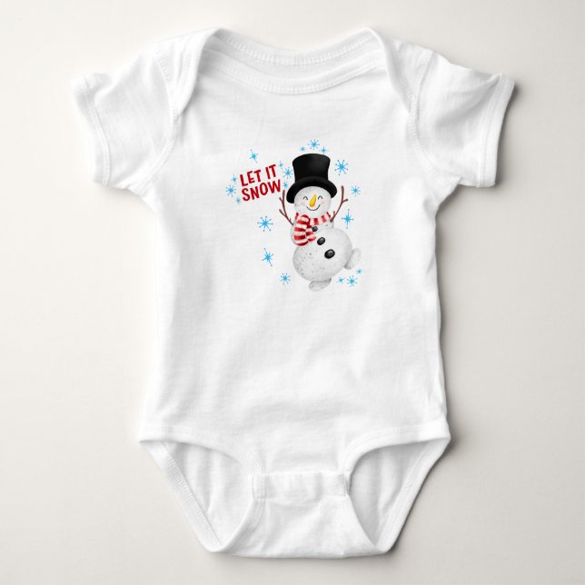 Body Para Bebé Dejemos que nieve, traje de bebé (Anverso)