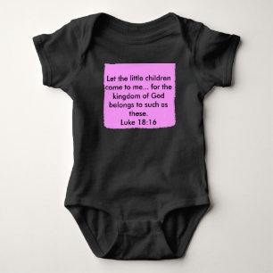 Body Para Bebé Dejen que los niños vengan a mí...