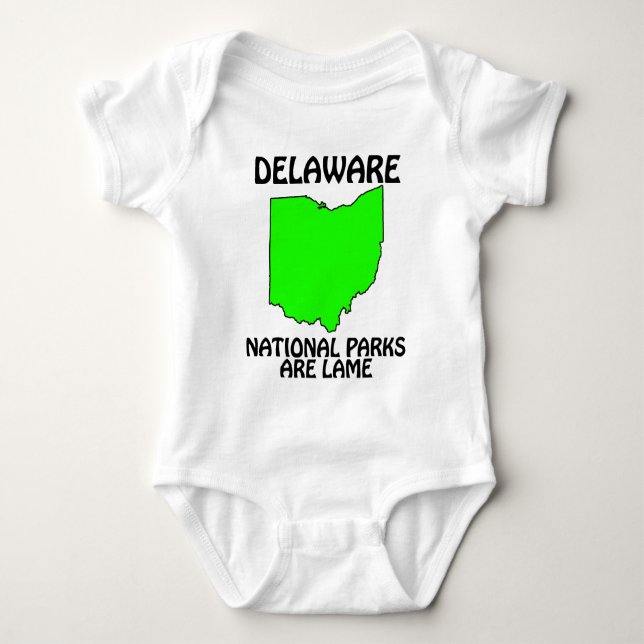 Body Para Bebé Delaware - Los Parques Nacionales Son Aburridos (Anverso)