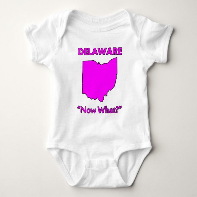 Body Para Bebé Delaware - ¿Y ahora qué? (Anverso)