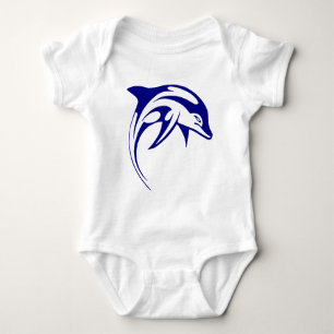 Body Para Bebé Delfín azul