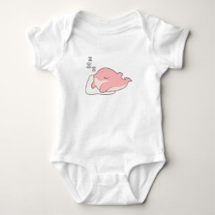 Body Para Bebé Delfín durmiendo en la almohada