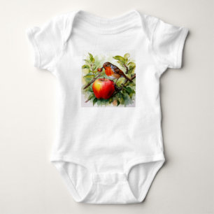 Body Para Bebé Delicia de Pájaro y Manzana Caprichosa