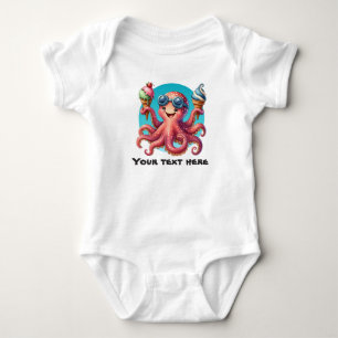 Body Para Bebé Delicioso helado de pulpo personalizable