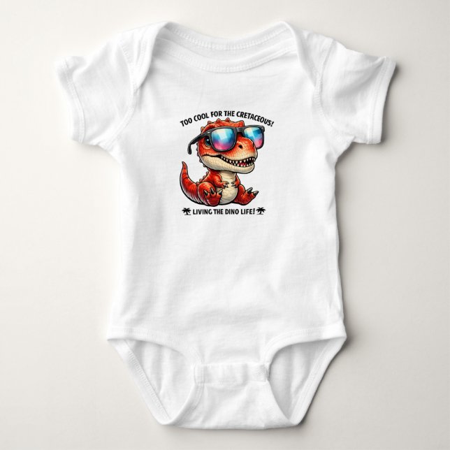 Body Para Bebé 🦖😎 “Demasiado genial para el Cretácico” 👶✨ (Anverso)