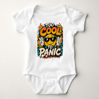 Body Para Bebé Demasiado genial para entrar en pánico Diseño gráf