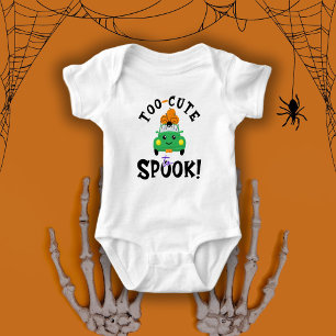 Body Para Bebé ¡Demasiado Lindo Para Asustar! Coche de Halloween