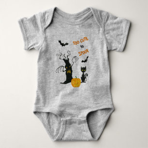 Body Para Bebé Demasiado Lindo para Asustar Halloween