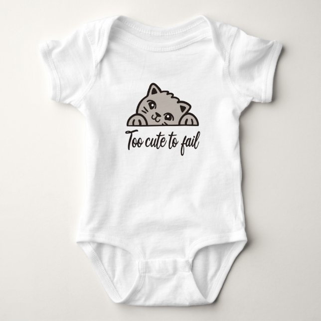 Body Para Bebé Demasiado lindo para fallar (Anverso)