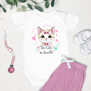 Body Para Bebé "Demasiado Lindo para Manejar" Adorable