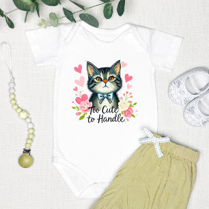 Body Para Bebé "Demasiado Lindo para Manejar" Adorable