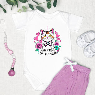 Body Para Bebé "Demasiado Lindo para Manejar" Adorable