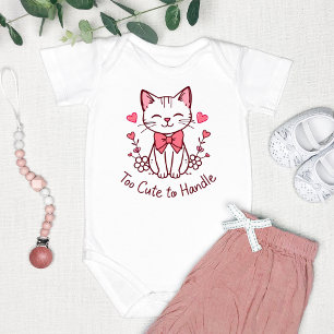 Body Para Bebé "Demasiado Lindo para Manejar" Adorable