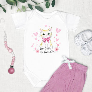 Body Para Bebé "Demasiado Lindo para Manejar" Adorable