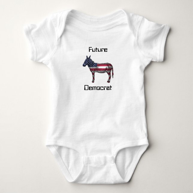 Body Para Bebé Demócrata Futuro (Anverso)
