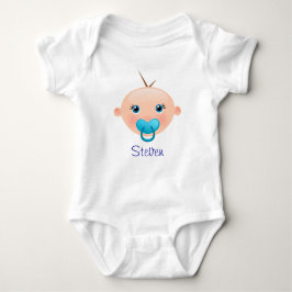 Body Para Bebé "¡Denle esto!" Baby Face Blue - Baby Bodysuit