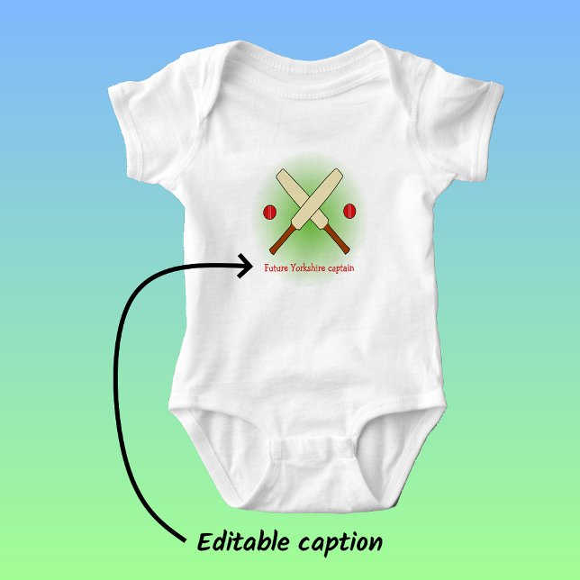 Body Para Bebé Deportes de cricket nombre personalizado deportes  (Subido por el creador)