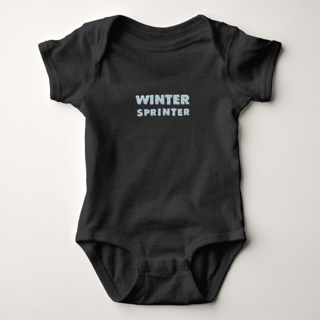 Body Para Bebé Deportes de invierno - Esprinter de invierno - Cam (Anverso)