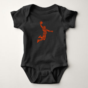 Body Para Bebé Deportes de Mate de Baloncesto Digital
