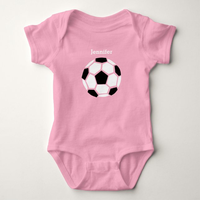 Body Para Bebé Deportes personalizados para bebés de la pelota de (Anverso)