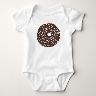 Body Para Bebé Desayuno de comida de chocolate con coco donut Dou