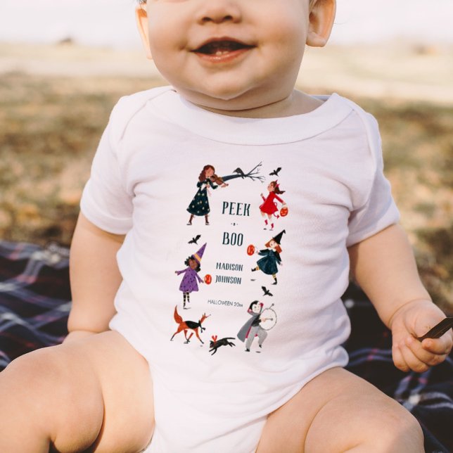 Body Para Bebé Desfile de disfraces de niños blancos de Halloween (Subido por el creador)