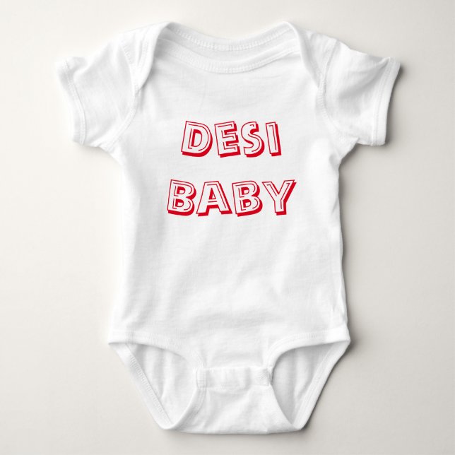 Body Para Bebé ¡Desi Baby! (Bebé indio!) (Anverso)