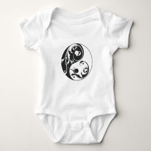 Body Para Bebé Desplazamiento de Yin y Yang (negro)