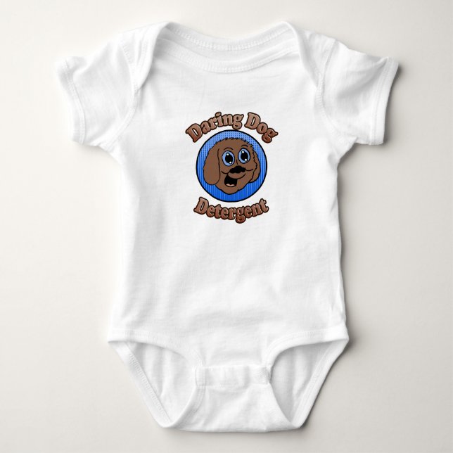 Body Para Bebé Detergente de perro atrevido (Anverso)