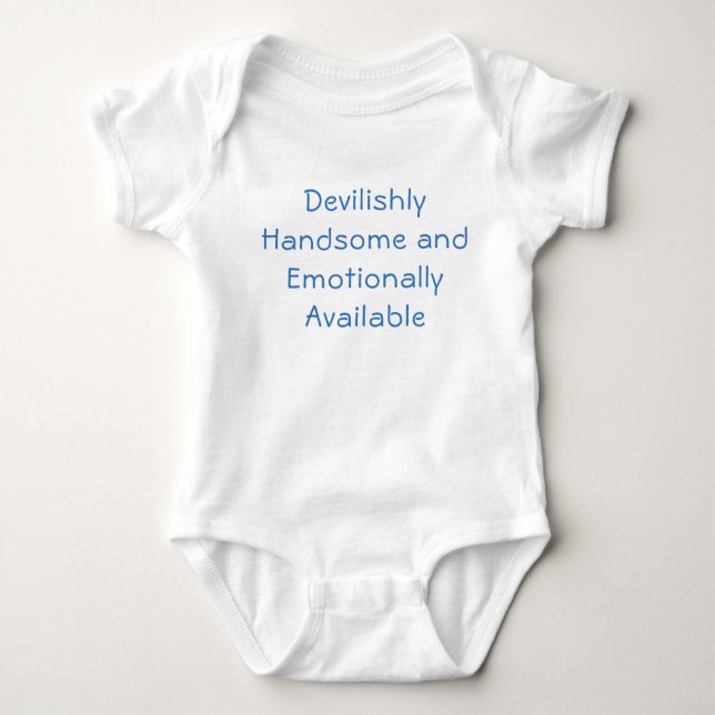 Body Para Bebé Devilishly Handsome Baby Boy's (Anverso)