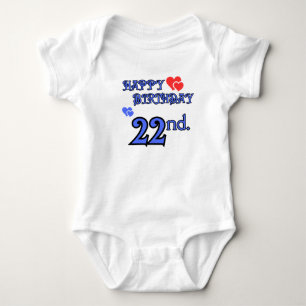 Body Para Bebé Día 22 Traje de cumpleaños
