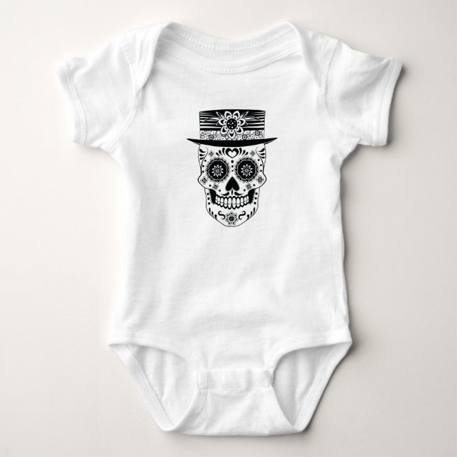 Body Para Bebé Día de la Calavera del Azúcar Muerto (Anverso)