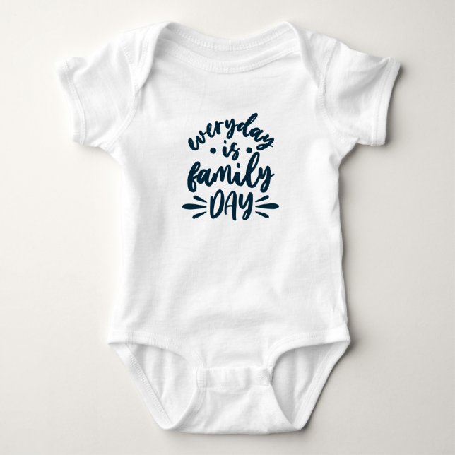 Body Para Bebé Día de la Familia (Anverso)