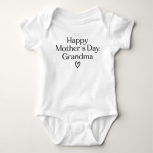 Body Para Bebé Día de la Madre Alegría con la abuela