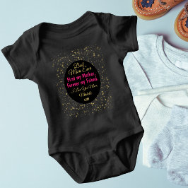Body Para Bebé Día de la Madre moderno de la mejor mamá rosada de