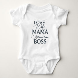 Body Para Bebé Día de las Madres - ama a la jefa mamá