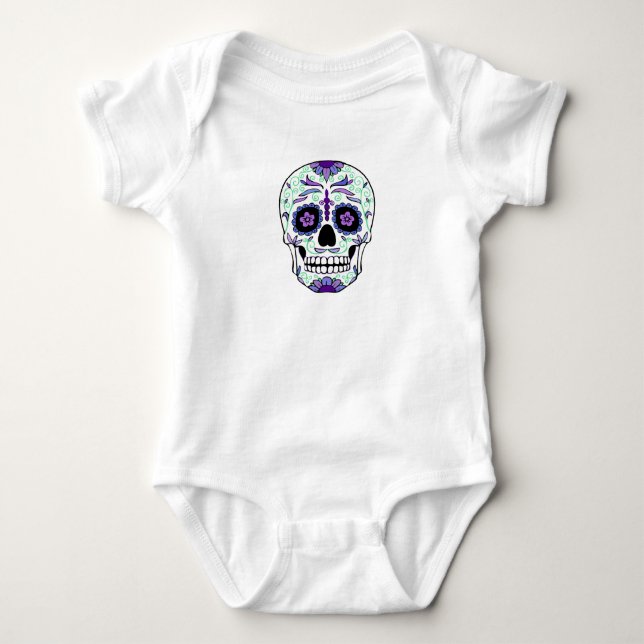 Body Para Bebé Día de Muertos Día de la Calavera del Azúcar (Anverso)