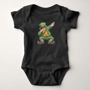 Body Para Bebé Día de San Patricio Dab Dabbing Duende En Verde