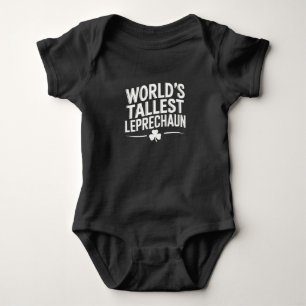 Body Para Bebé Día de San Patricio del duende más alto del mundo