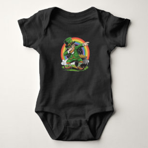 Body Para Bebé Día de San Patricio Leprechaun Dab Bailando Dab