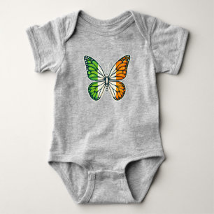 Body Para Bebé Día de San Patricio mariposa irlandesa